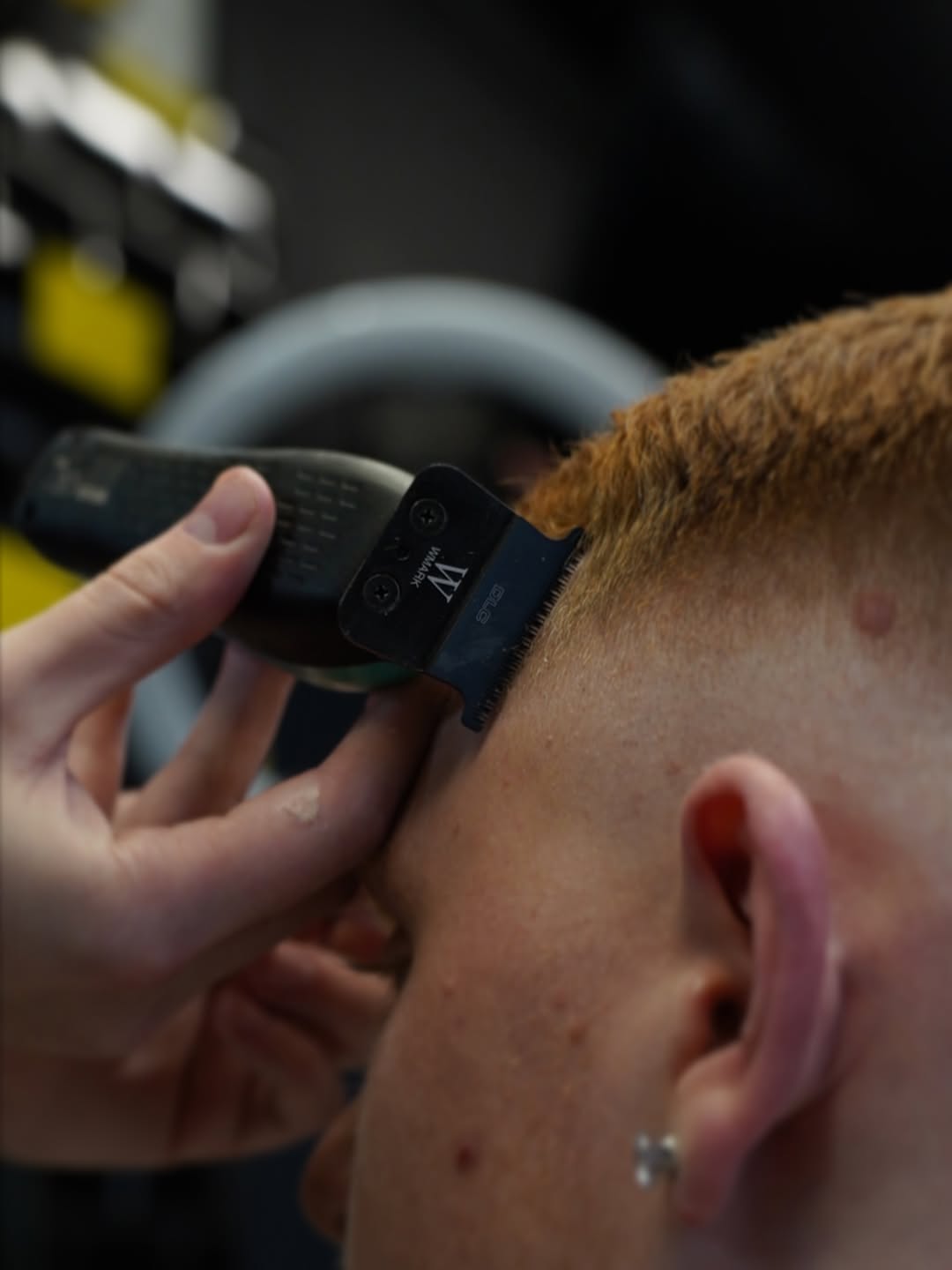 Preparation — Darlins Barbers cutting in the shop ahead of the Sergio Tacchini shoot