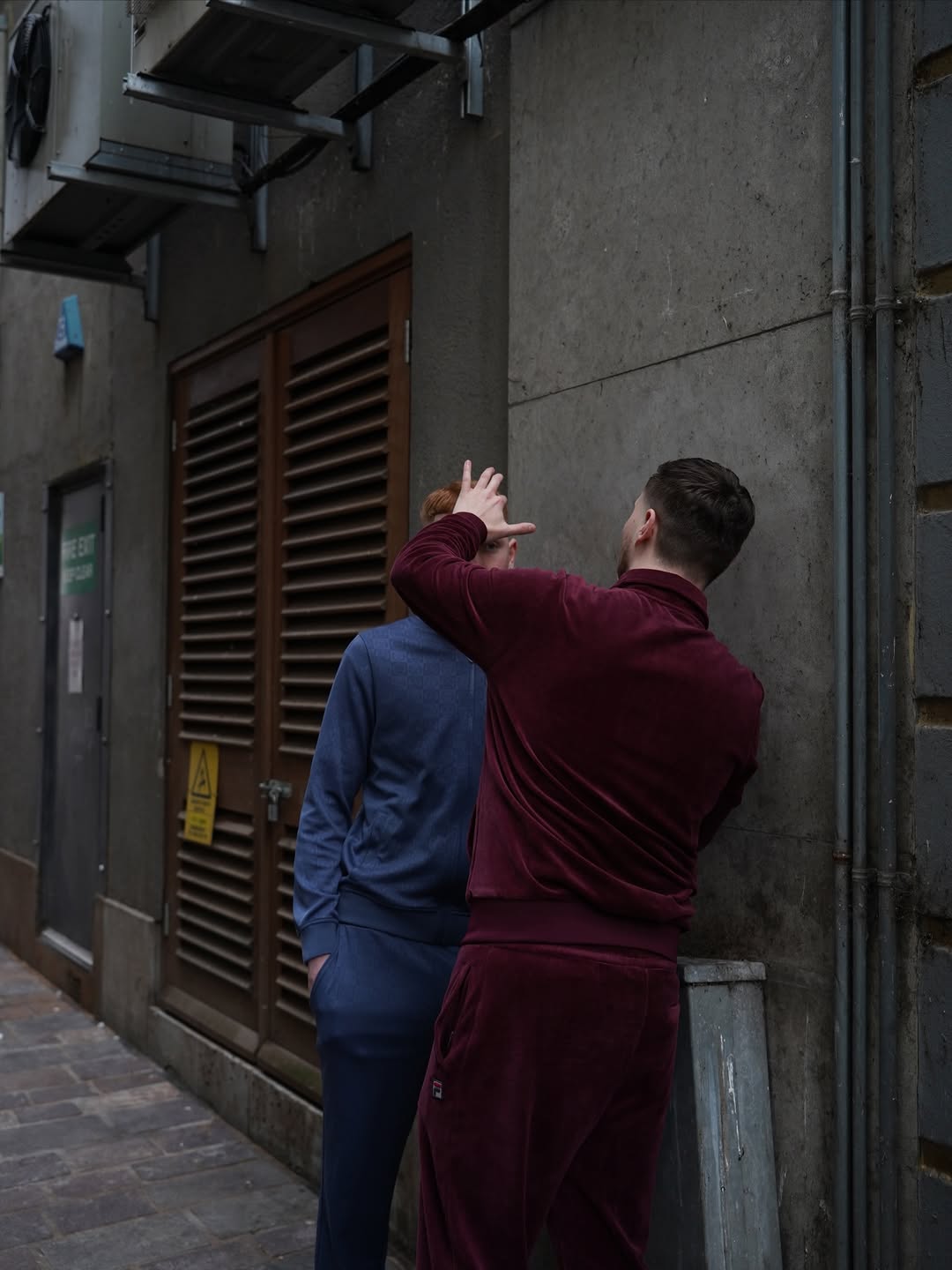 Behind the scenes — Darlins Barbers on the Sergio Tacchini shoot